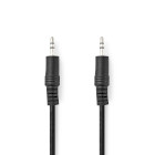 CAGL22000BK15 Stereo-audiokabel | 3,5 mm male | 3,5 mm male | vernikkeld | 1.50 m | rond | zwart | label