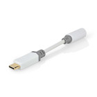 CCBW65950WT01 Usb-c™ adapter | usb 2.0 | usb-c™ male | 3,5 mm female | 0.10 m | rond | verguld | pvc |