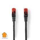 CCGL85900BK300 Cat6 netwerkkabel | rj45 male | rj45 male | u/utp | 30.0 m | buitenshuis | rond | pe | zwart | label