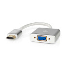 CCTB34900AL02 Vga-adapter | hdmi™ connector | vga female 15p | verguld | recht | aluminium | zilver | cover 