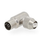 CSGB40925ME Iec (coax) connector | 90° gehoekt | female | vernikkeld | 75 ohm | schroef | diameter kabelinv