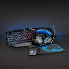 GCK41100BKDE Gaming combo kit | 4-in-1 | toetsenbord, koptelefoon, muis en muismat | blauw / zwart | qwertz | dui