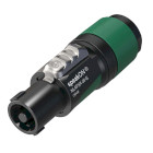 NTR-NL4FXX-W-S 4-polige speakon kabelconnector, schroefaansluitingen, trekontlasting voor kabeldiameters 6 tot 12 m