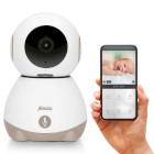 SMARTBABY10BE Wi-fi-babyfoon met camera wit/taupe