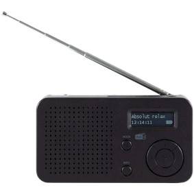 22-128-00 Dabman 17 draagbare dab+/fm-radio met bluetooth zwart