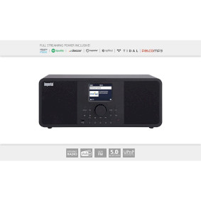 22-233-10 Dabman i205 hybride stereo radio voor internet / dab+ / fm zwart