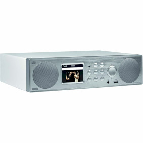 22-246-00 Dabman i450 hybride stereo radio dab+ / fm / internet /bluetooth wit-zilver