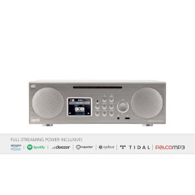 22-248-00 Dabman i450 cd multifunctionele stereo radio dab+ / fm / internet / bluetooth wit-zilver