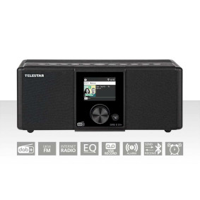 30-221-02 Dira s21i+ ewf multifunctionele stereo radio dab+ / fm / internet / bluetooth zwart