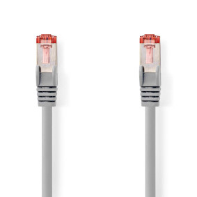 CCGB85221GY100 Cat6 netwerkkabel | rj45 male | rj45 male | s/ftp | 10.0 m | binnenshuis | rond | lszh | grijs | doo