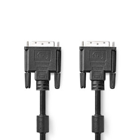 CCGL32001BK20 Dvi-kabel | dvi-d 24+1-pins male | dvi-d 24+1-pins male | 2560x1600 | vernikkeld | 2.00 m | recht | 