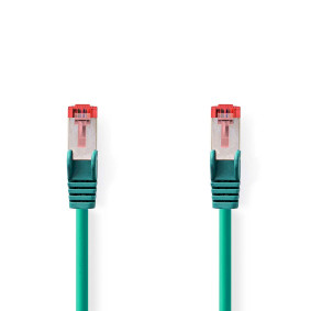 CCGL85221GN05 Cat6 netwerkkabel | rj45 male | rj45 male | s/ftp | 0.50 m | rond | lszh | groen | label