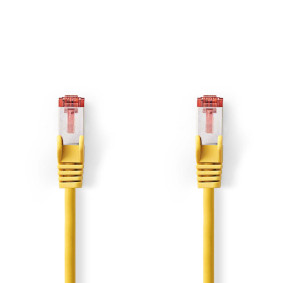 CCGL85221YE150 Cat6 netwerkkabel | rj45 male | rj45 male | s/ftp | 15.0 m | rond | lszh | geel | label