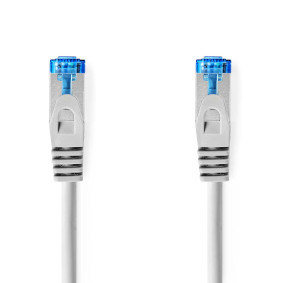 CCGL85330GY025 Cat6a netwerkkabel | s/ftp | rj45 male | rj45 male | 0.25 m | snagless | rond | lszh | grijs | label