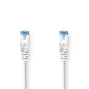 CCGL85330WT05 Cat6a netwerkkabel | s/ftp | rj45 male | rj45 male | 0.50 m | snagless | rond | lszh | wit | label