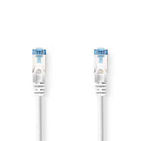 CCGL85330WT100 Cat6a netwerkkabel | s/ftp | rj45 male | rj45 male | 10.0 m | snagless | rond | lszh | wit | label