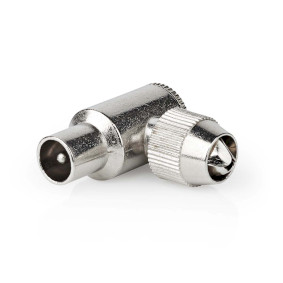 CSGB40905ME Iec (coax) connector | 90° gehoekt | male | vernikkeld | 75 ohm | schroef | diameter kabelinvoe