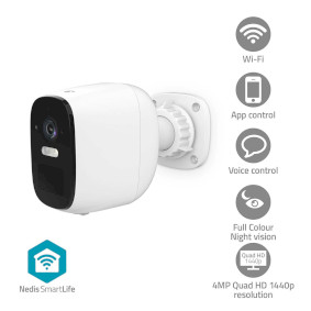 WIFICBO32WT Smartlife camera voor buiten | wi-fi | spotlight | 4mp quad hd 1440p / 2560x1440 | pan tilt | ip66 |