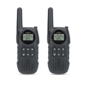 WLTK1050BK Walkie talkie set | 2 handsets | tot 10 km | frequentiekanalen: 8 | ptt / vox | tot 3 uur | koptelef