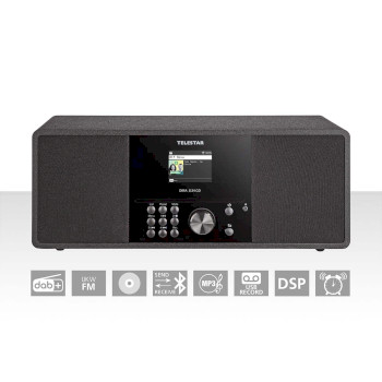 10-200-02 Telestar dira s 24 cd dab+/fm stereo radio met cd-speler zwart