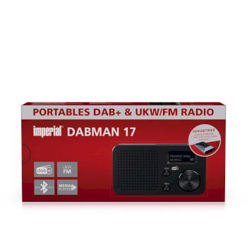 22-128-00 Dabman 17 draagbare dab+/fm-radio met bluetooth zwart  foto