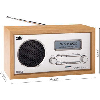 22-129-00 Dabman 30 mobiele dab+ / fm-radio hout Product foto