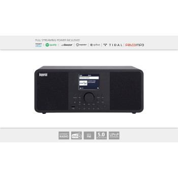 22-233-10 Dabman i205 hybride stereo radio voor internet / dab+ / fm zwart