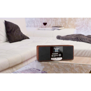 22-235-00 Dabman i200 cd multifunctionele radio dab+ / fm / internet / bluetooth houtlook Product foto