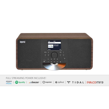 22-238-00 Dabman i205 cd hybride stereo radio dab+ / fm / internet / bluetooth houtlook Product foto