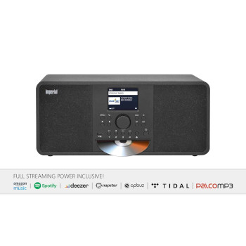 22-238-10 Dabman i205 cd hybride stereo radio dab+ / fm / internet / bluetooth zwart Product foto