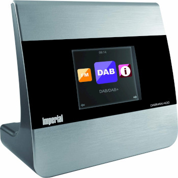 22-240-00 Dabman i400 compact hybride radio dab+ / fm / internet / bluetooth zilver Product foto