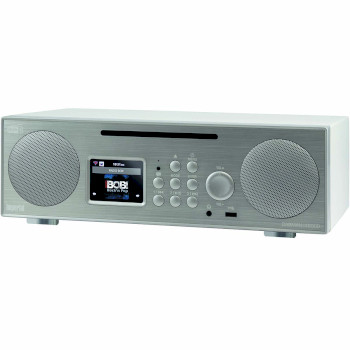 22-248-00 Dabman i450 cd multifunctionele stereo radio dab+ / fm / internet / bluetooth wit-zilver Product foto