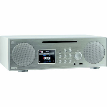 22-248-00 Dabman i450 cd multifunctionele stereo radio dab+ / fm / internet / bluetooth wit-zilver Product foto