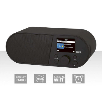 22-315-00 I105 wi-fi internetradio met 2,4 inch kleurenscherm, zwart