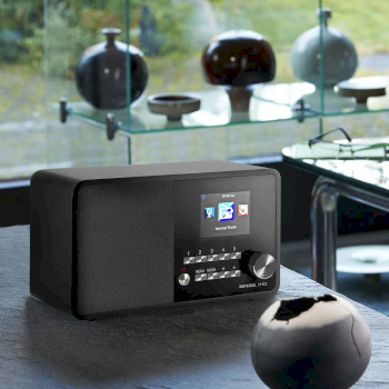 22-321-00 I110 wi-fi internetradio met mediaspeler zwart Product foto