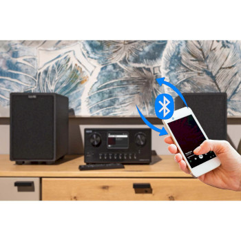 22-329-00 Dabman i310 cd hybride micro hifi systeem dab+ / fm / internet / bluetooth zwart Product foto