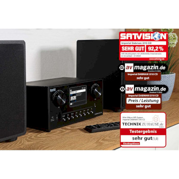 22-329-00 Dabman i310 cd hybride micro hifi systeem dab+ / fm / internet / bluetooth zwart Product foto