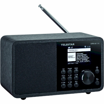 30-012-02 Dira m 1 a ewf compacte multifunctionele mono radio zwart Product foto