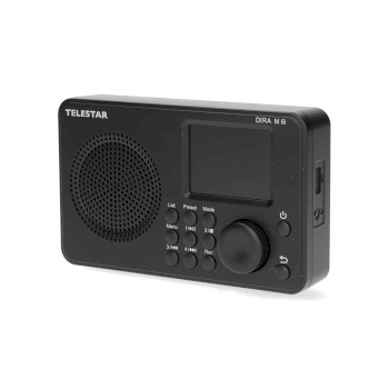 30-016-02 Dira m 6i ultracompacte multifunctionele radio dab+ / fm / internet / bluetooth zwart Product foto