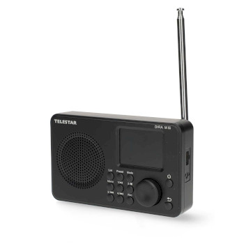 30-016-02 Dira m 6i ultracompacte multifunctionele radio dab+ / fm / internet / bluetooth zwart Product foto