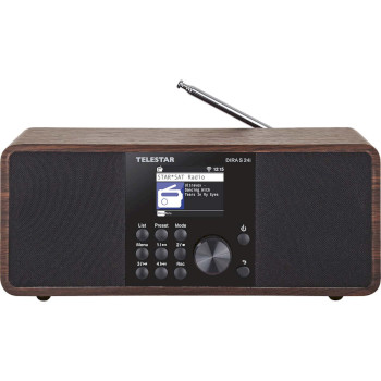 30-200-01 Dira s 24i multifunctionele stereo radio dab+ / fm / internet / bluetooth hout Product foto