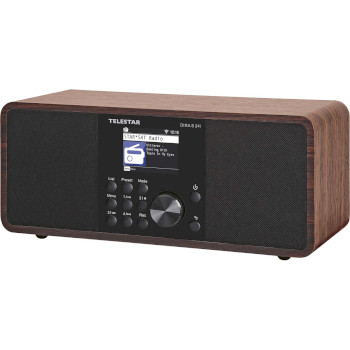 30-200-01 Dira s 24i multifunctionele stereo radio dab+ / fm / internet / bluetooth hout Product foto