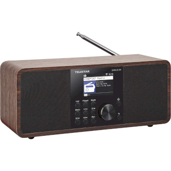 30-200-01 Dira s 24i multifunctionele stereo radio dab+ / fm / internet / bluetooth hout Product foto