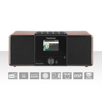 30-320-01 Dira s32i cd ewf multifunctionele stereo radio met cd-speler dab+ / fm / internet / bluetooth hout