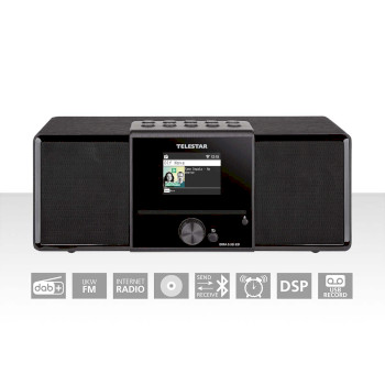 30-320-02 Dira s32i cd ewf multifunctionele stereo radio met cd-speler dab+ / fm / internet / bluetooth zwart