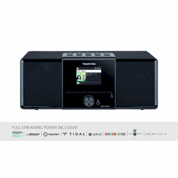 30-320-02 Dira s32i cd ewf multifunctionele stereo radio met cd-speler dab+ / fm / internet / bluetooth zwart Product foto