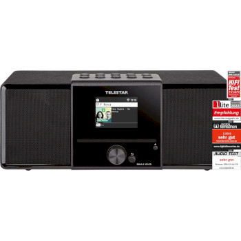 30-320-02 Dira s32i cd ewf multifunctionele stereo radio met cd-speler dab+ / fm / internet / bluetooth zwart Product foto