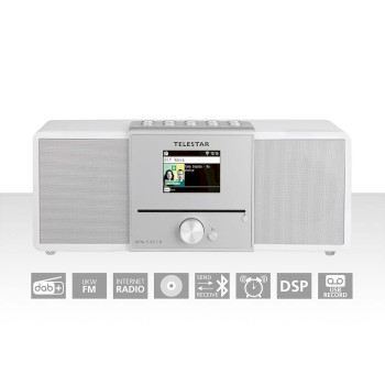 30-320-03 Dira s32i cd ewf multifunctionele stereo radio met cd-speler dab+ / fm / internet / bluetooth wit