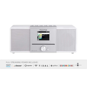 30-320-03 Dira s32i cd ewf multifunctionele stereo radio met cd-speler dab+ / fm / internet / bluetooth wit Product foto