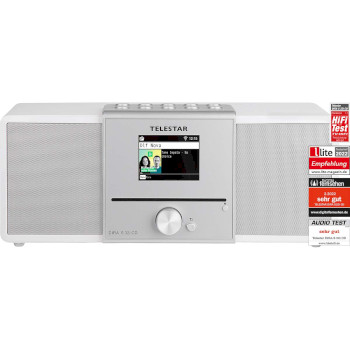 30-320-03 Dira s32i cd ewf multifunctionele stereo radio met cd-speler dab+ / fm / internet / bluetooth wit Product foto